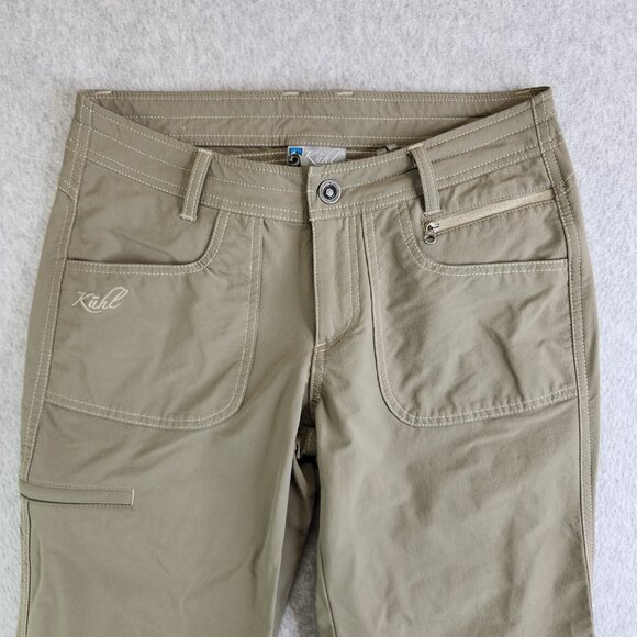 Kuhl Pants Womens 4 Gray Convertible Bootcut Roll Tab Hiking Trails Camping - Picture 2 of 16